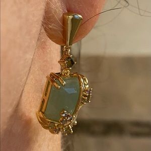 14K Plated Brass Earring